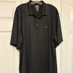 Greg Norman for Tasso Elba Black Polo with Subtle Pattern